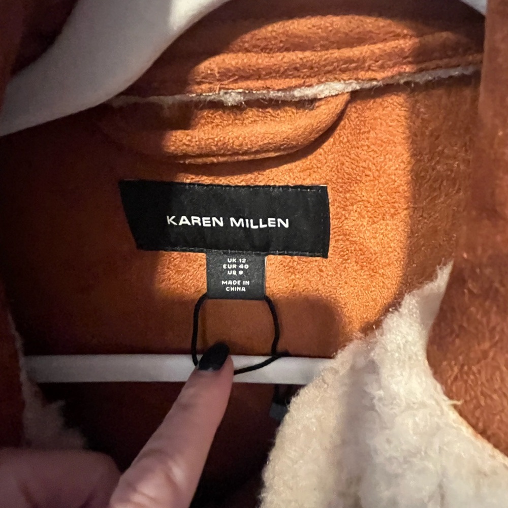 Karen Millen Sherpa teddy coat - Picture 9 of 10